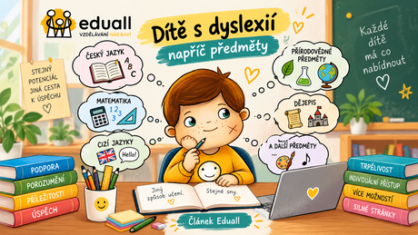 Dítě s dyslexií napříč předměty – podpora žáka s dyslexií v českém jazyce, matematice, cizích jazycích a dalších předmětech | Eduall